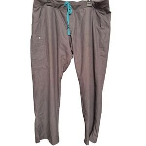 FIGS Technical Collection Scrubs Pants‎ Grey XXL Petite T21004P